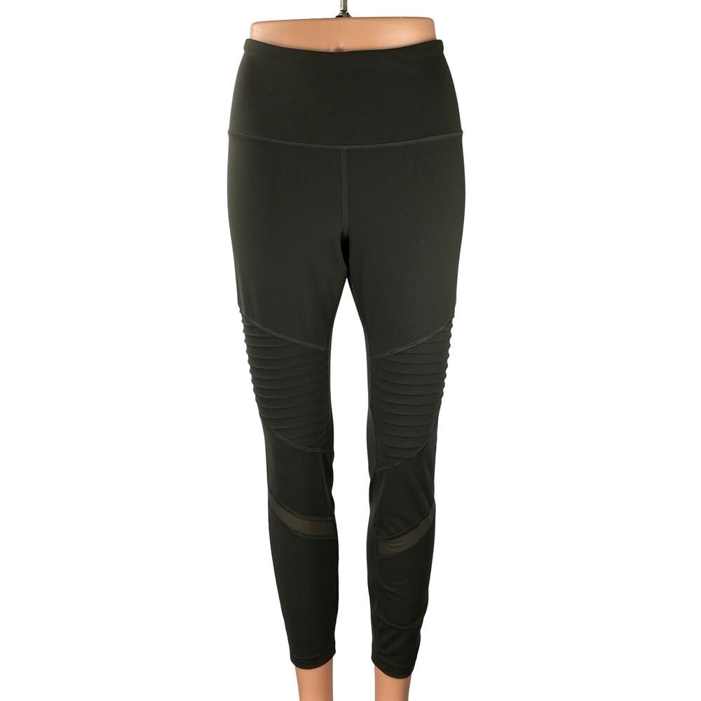 Old Navy Active Women's Black Yoga Gym Athletic Activewear Moto Leggings Pants M
